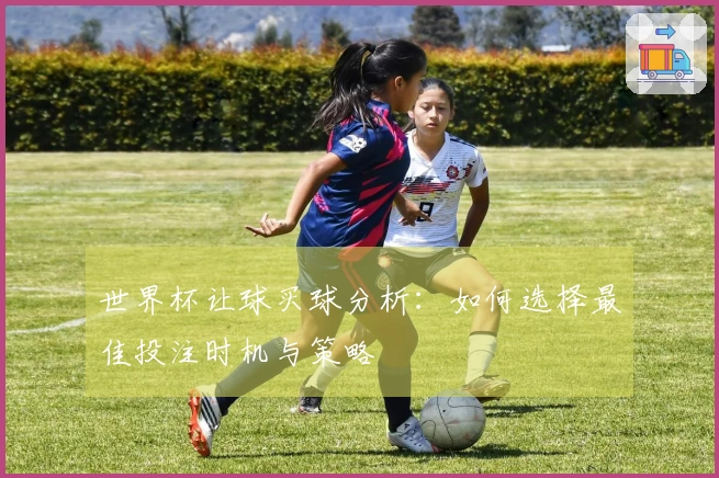 世界杯让球买球分析：如何选择最佳投注时机与策略